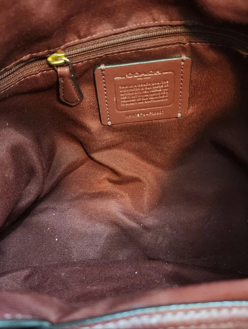 Coach Pebbled Leather Shoulder Bag - Burgundy